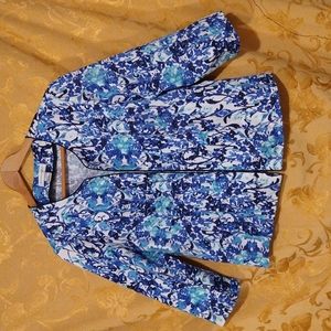 Christopher & Banks Light Floral Jacket Sz M *Last Chance Markdown*